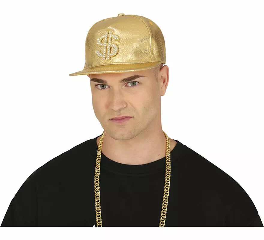 Gorra de Dollar dorado adulto