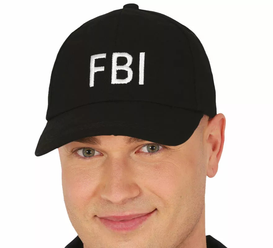 Translation missing: en.Gorra de FBI negra adulto