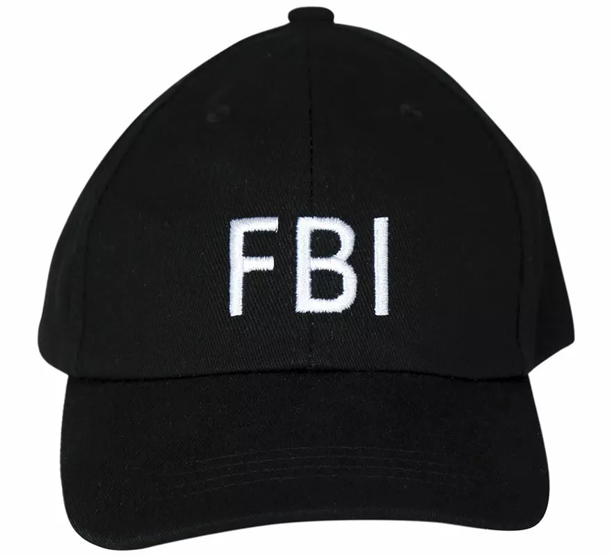 Gorra de FBI negra adulto