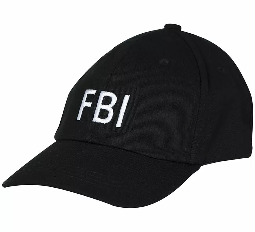 Gorra de FBI negra adulto