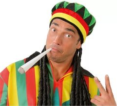 Jamaican cap with dreadlocks