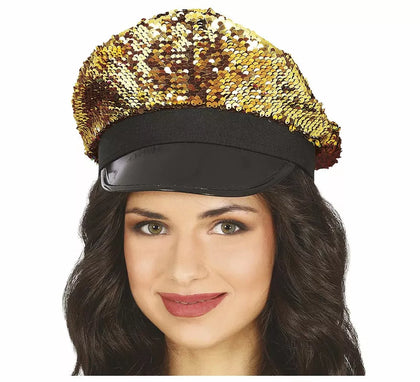 Gorra de Lentejuelas con visera en varios colores