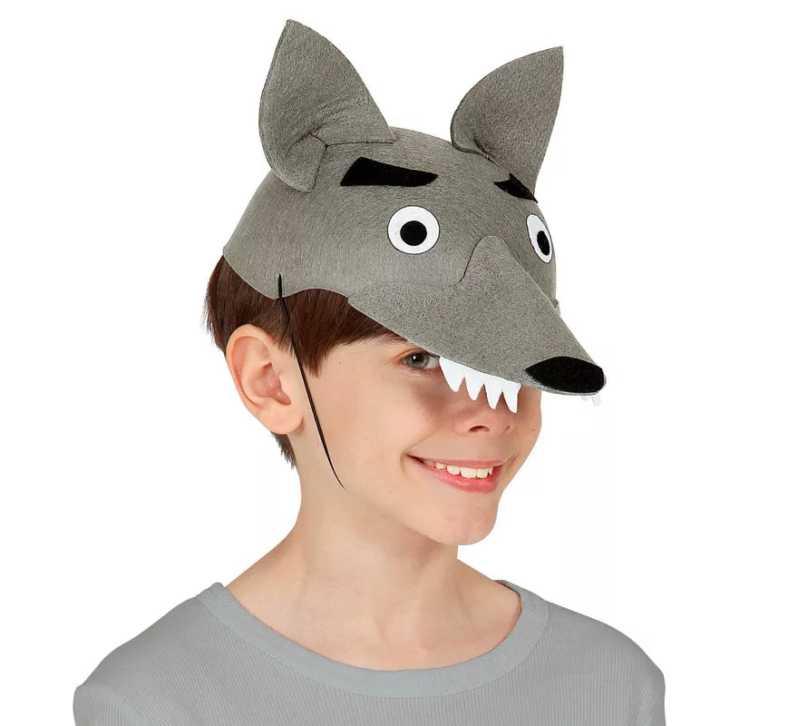 Translation missing: en.Gorra de Lobo de Fieltro para niños