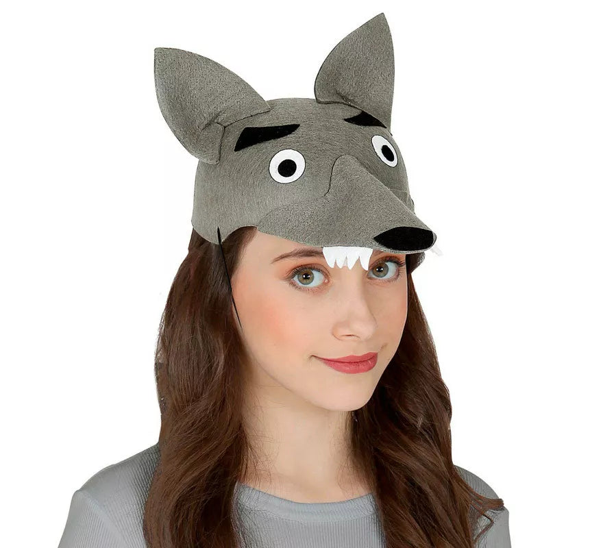 Translation missing: en.Gorra de Lobo de Fieltro para niños
