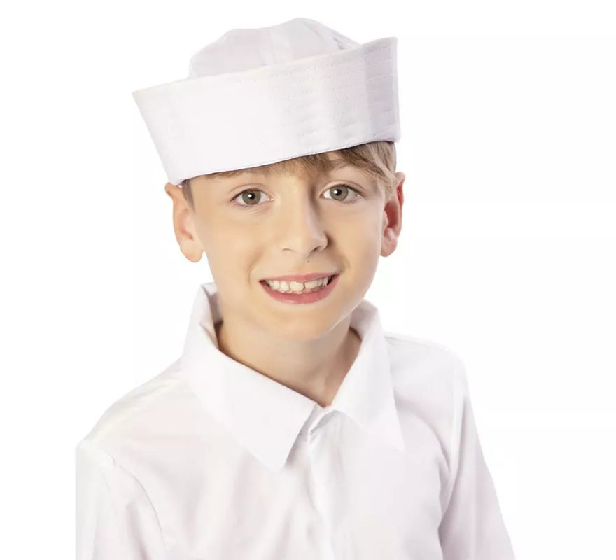 Translation missing: en.Gorra de Marinero blanco infantil