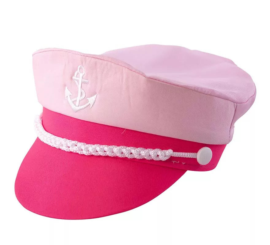 Gorra de Marinero rosa adulto de 25x18x12 cm