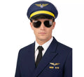 Gorra de Piloto azul y dorada