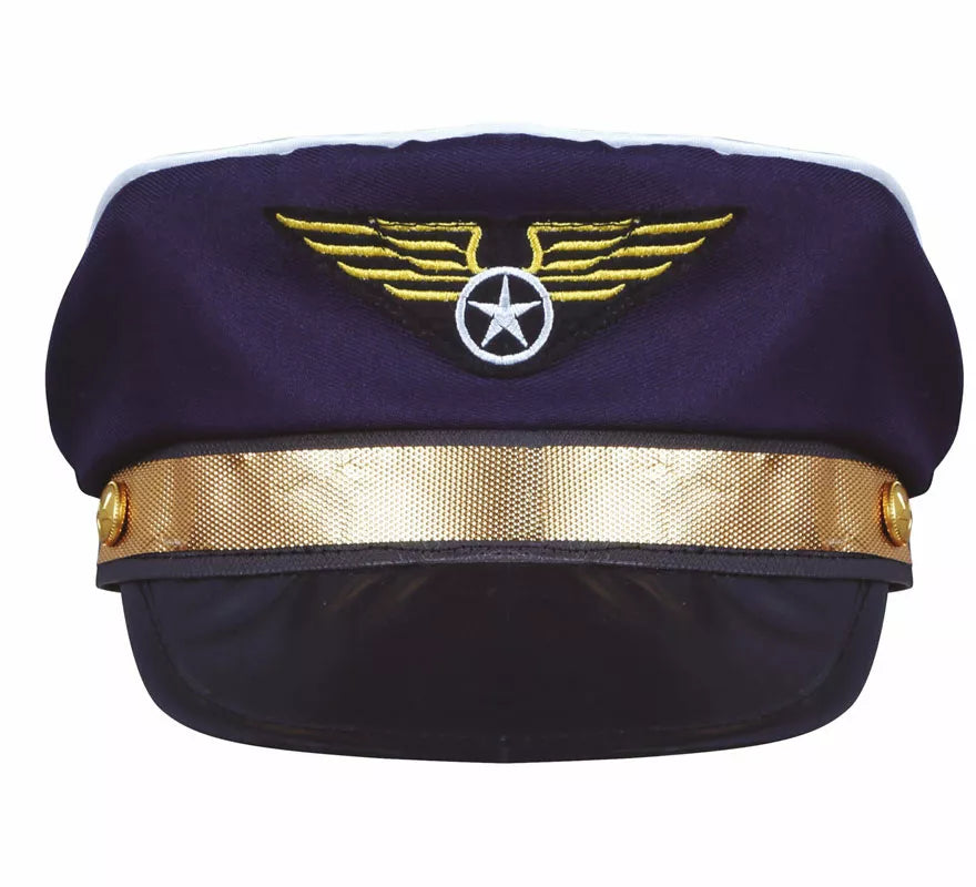 Translation missing: en.Gorra de Piloto con Insignia Dorada Infantil