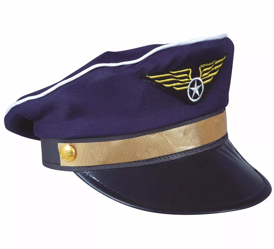 Gorra de Piloto con Insignia Dorada Infantil