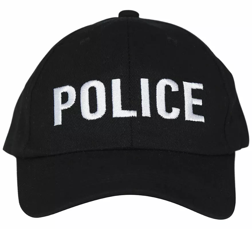 Gorra de Police negra adulto