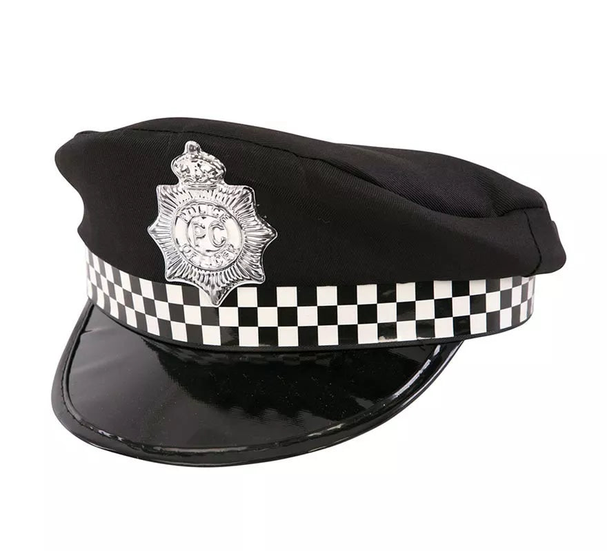 Translation missing: en.Gorra de Policía a cuadros infantil de 25x22x12 cm