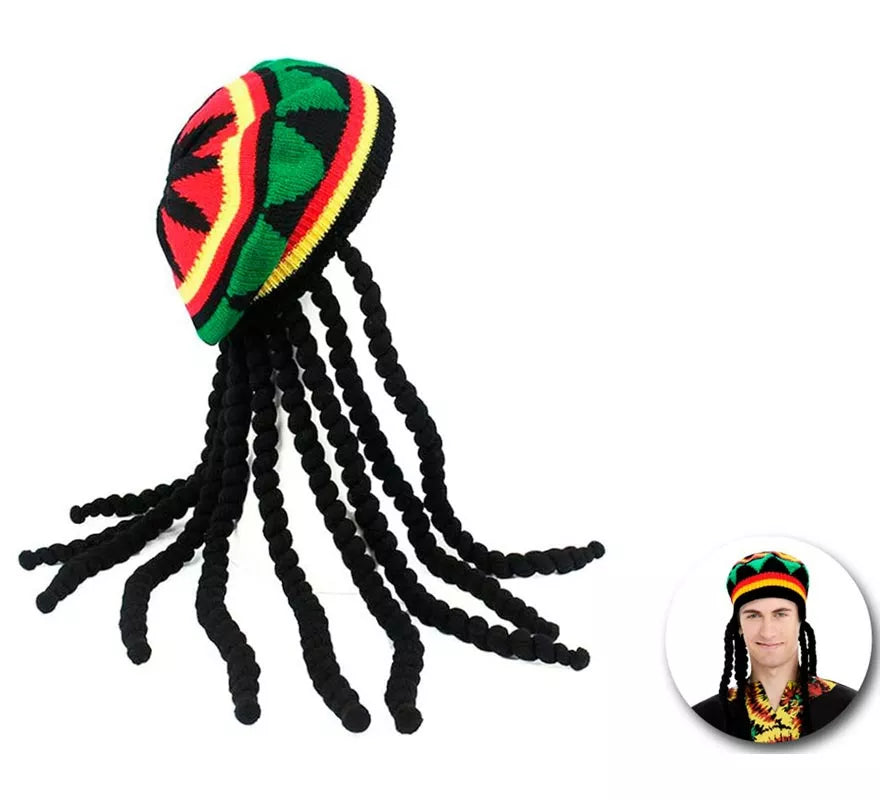 Translation missing: en.Gorra de Rastafari con cabello rasta