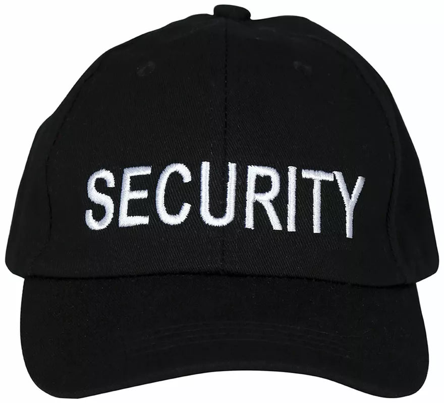 Gorra de Security negra adulto