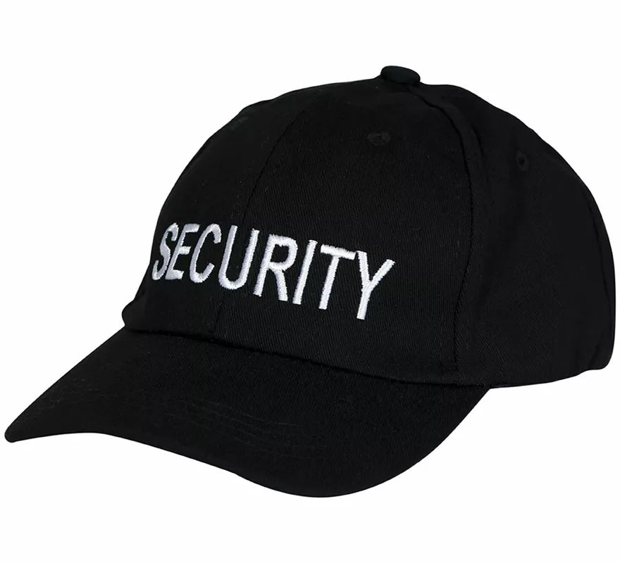 Gorra de Security negra adulto