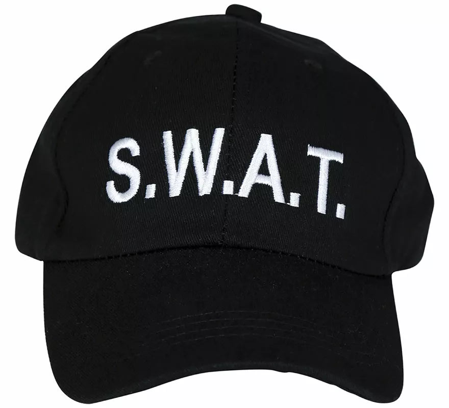 Translation missing: en.Gorra de Swat negra adulto