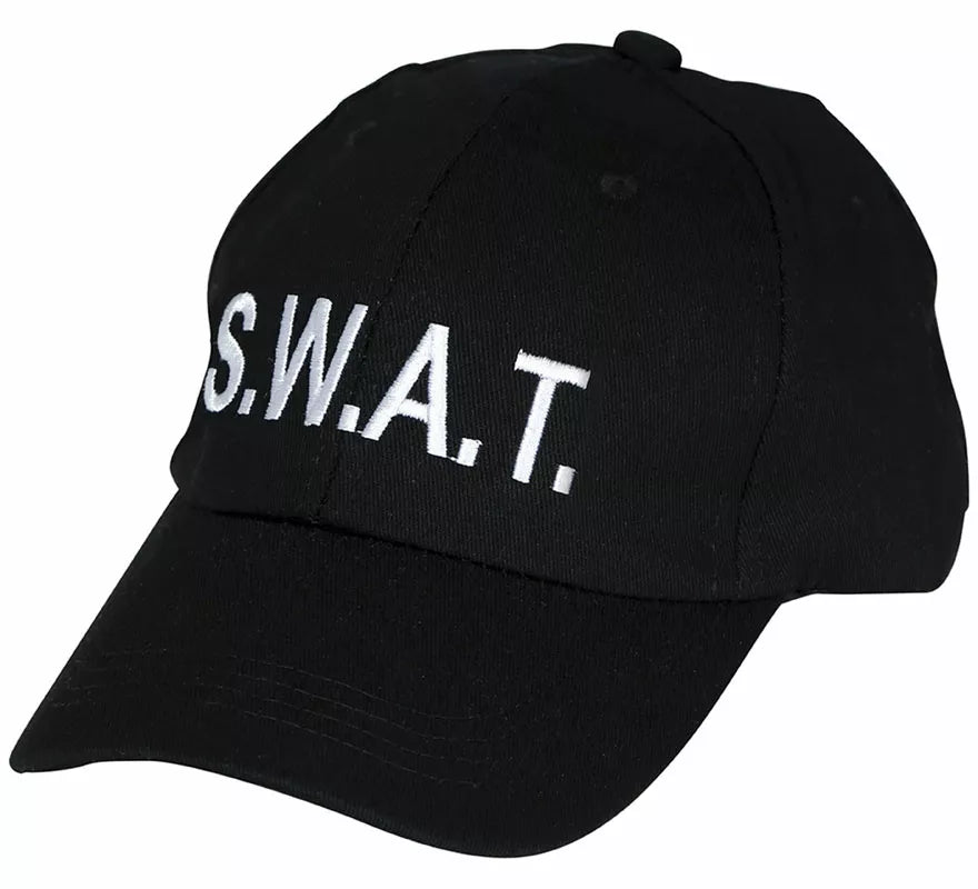 Translation missing: en.Gorra de Swat negra adulto