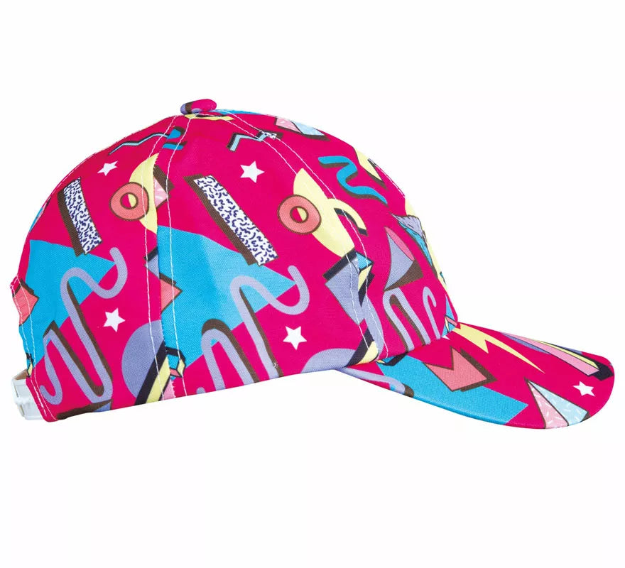 Translation missing: en.Gorra Fucsia con estampado de los Años '80
