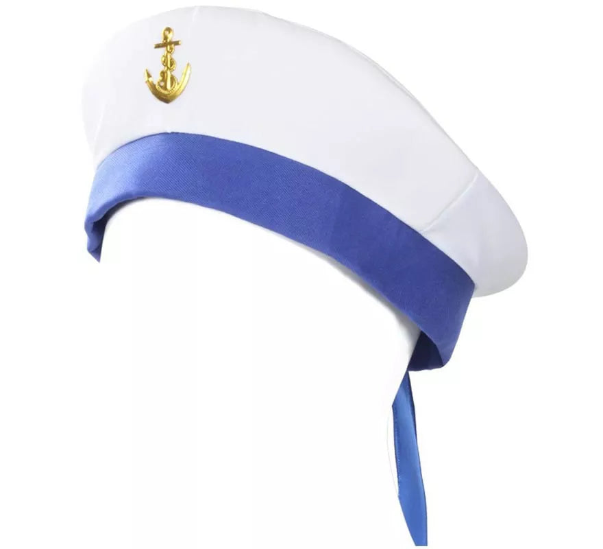 Gorra Marine blanco y azul con ancla