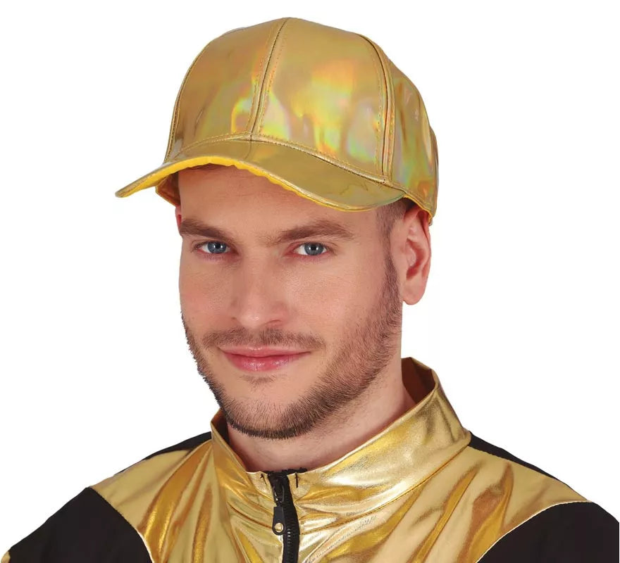 Gorra Metalizada dorado adulto