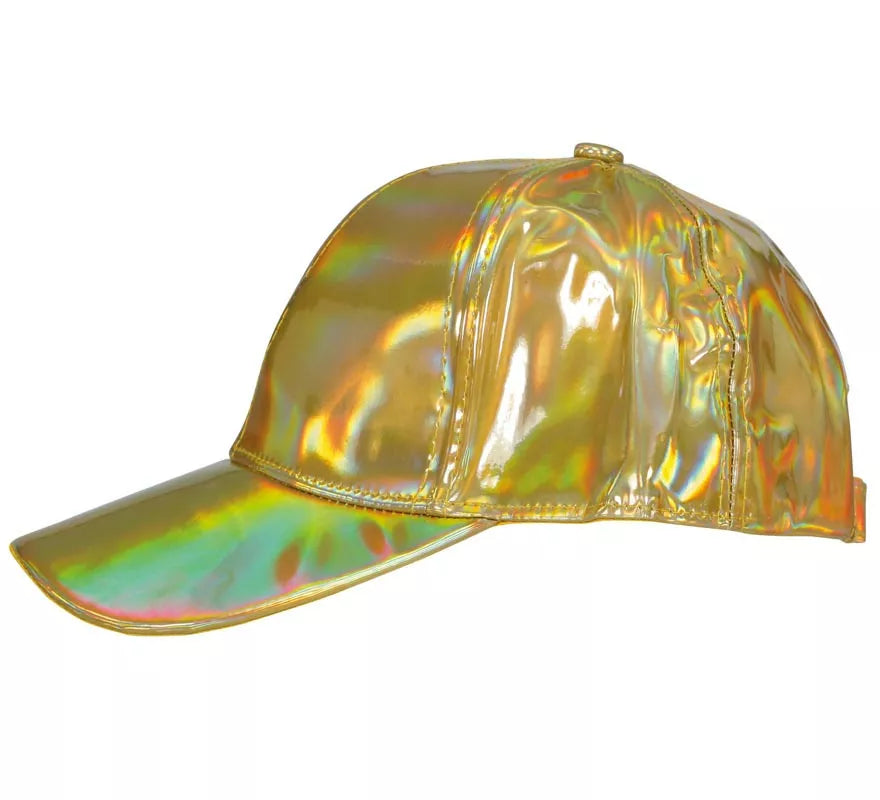 Gorra Metalizada dorado adulto