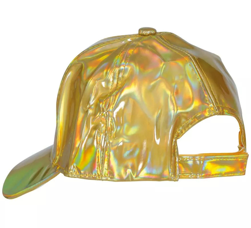 Gorra Metalizada dorado adulto