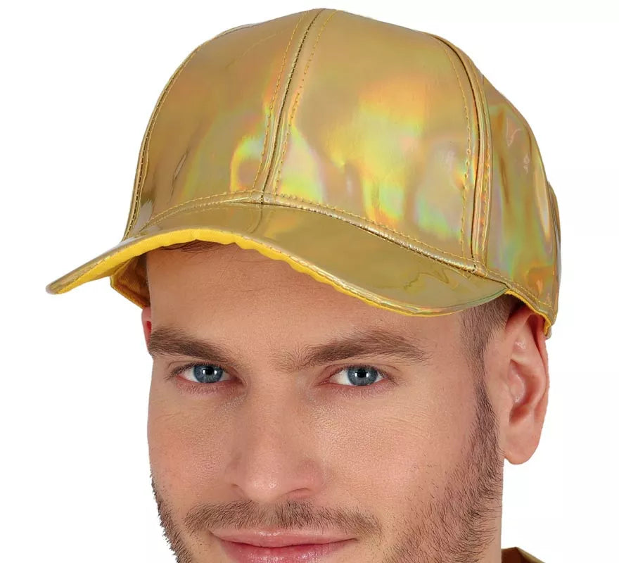 Gorra Metalizada dorado adulto