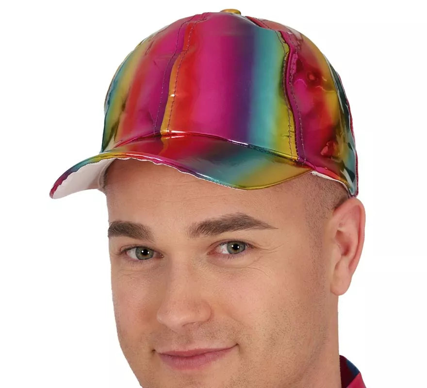 Translation missing: de.Gorra Metalizada multicolor adulto