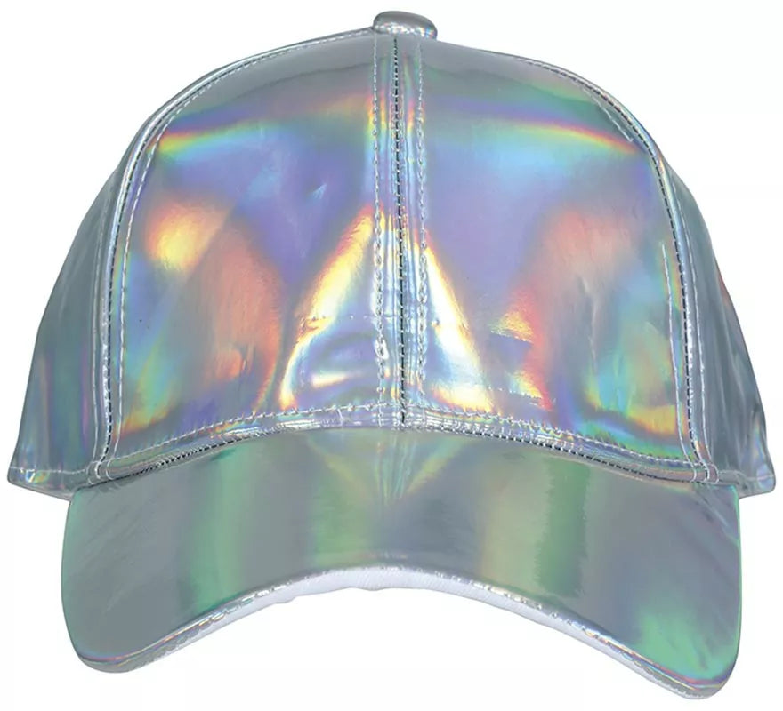 Gorra Metalizada plateado adulto