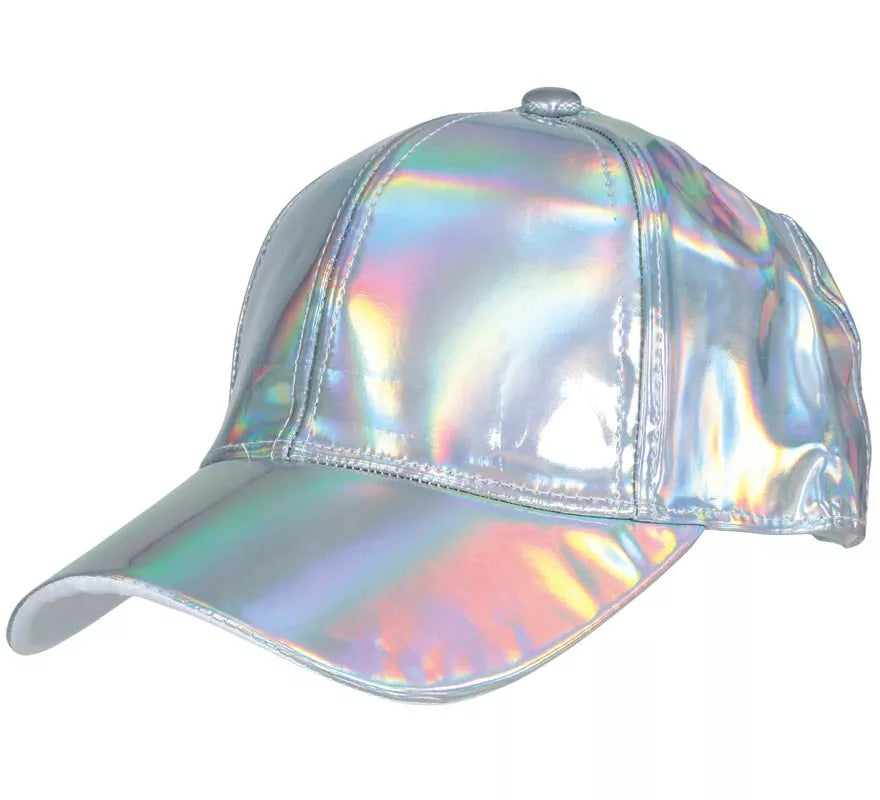 Translation missing: en.Gorra Metalizada plateado adulto