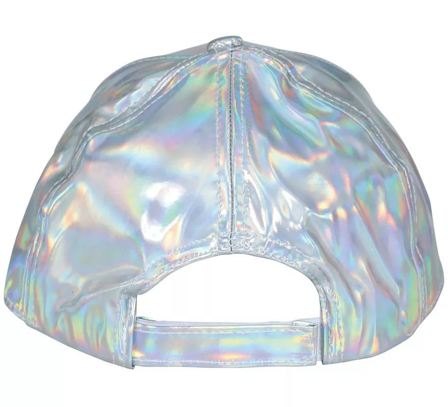 Translation missing: en.Gorra Metalizada plateado adulto