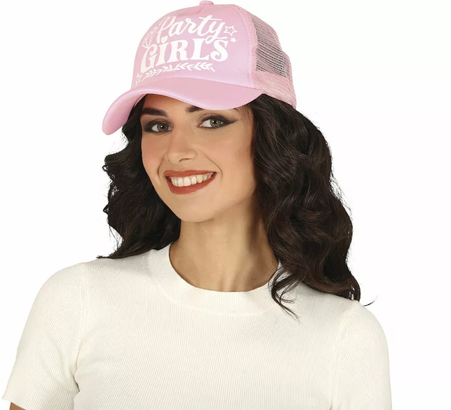 Translation missing: en.Gorra Party Girls rosa suave adulto