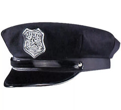 Local police cap with badge