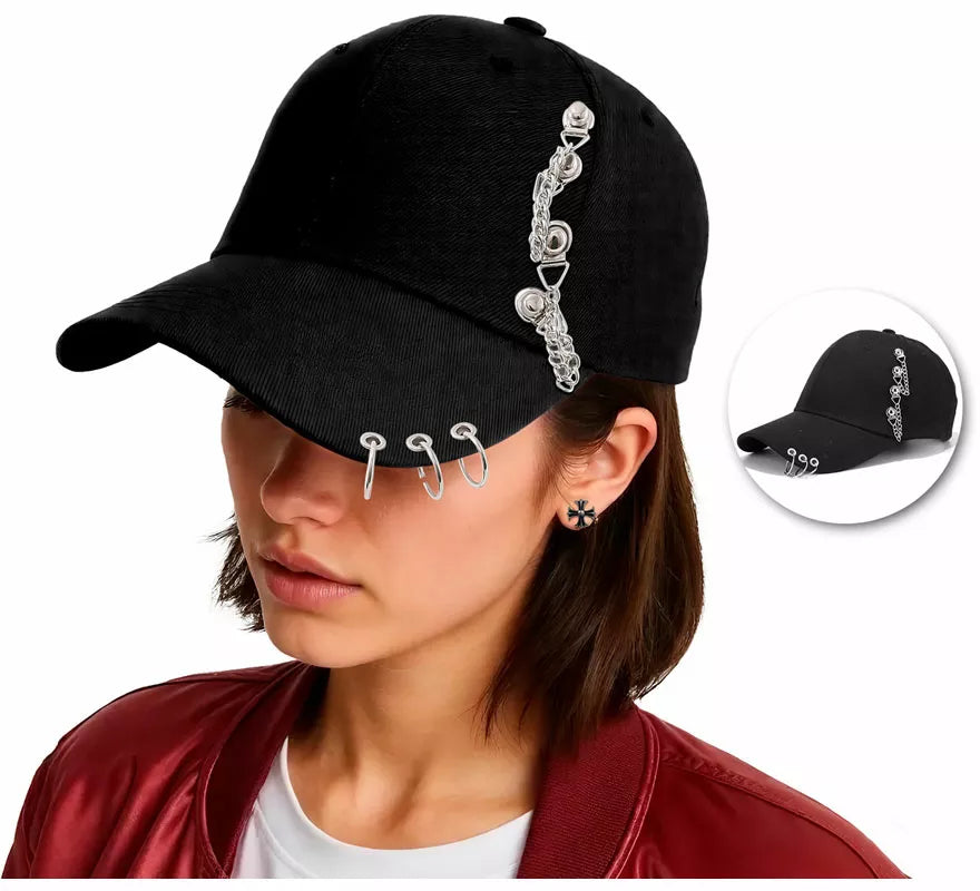 Translation missing: en.Gorra Punk con Visera y Cadenas en varios colores