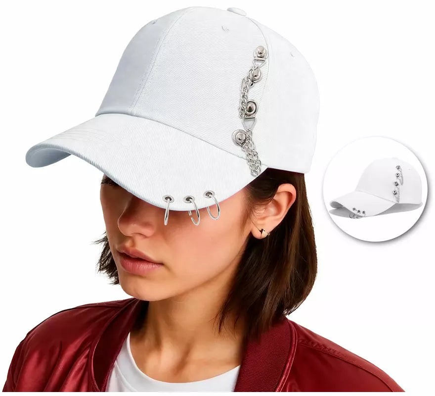 Translation missing: en.Gorra Punk con Visera y Cadenas en varios colores