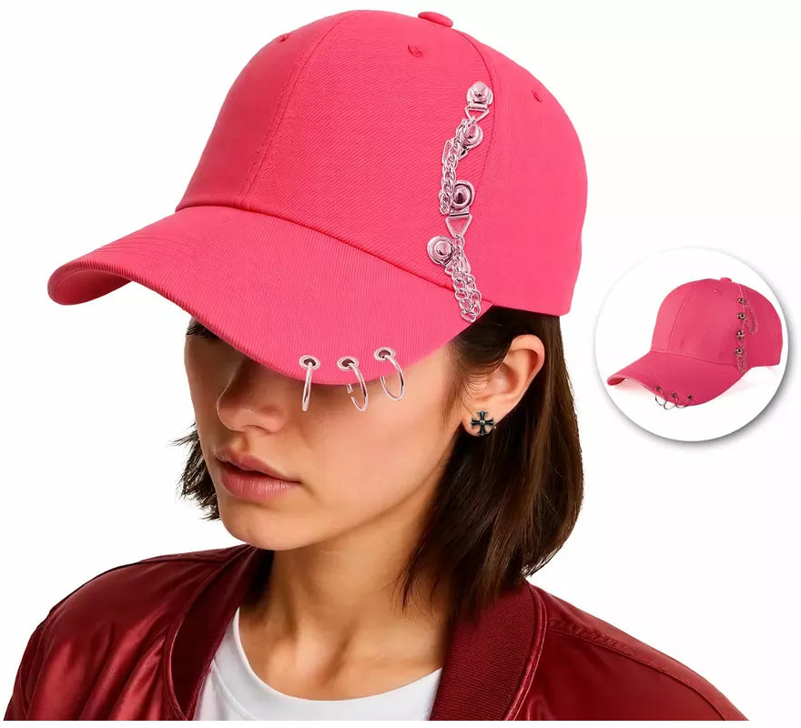 Translation missing: en.Gorra Punk con Visera y Cadenas en varios colores