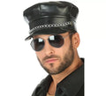 Gorra Punk Efecto Cuero