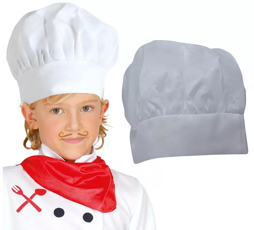 Gorro Cocinero Blanco de Tela