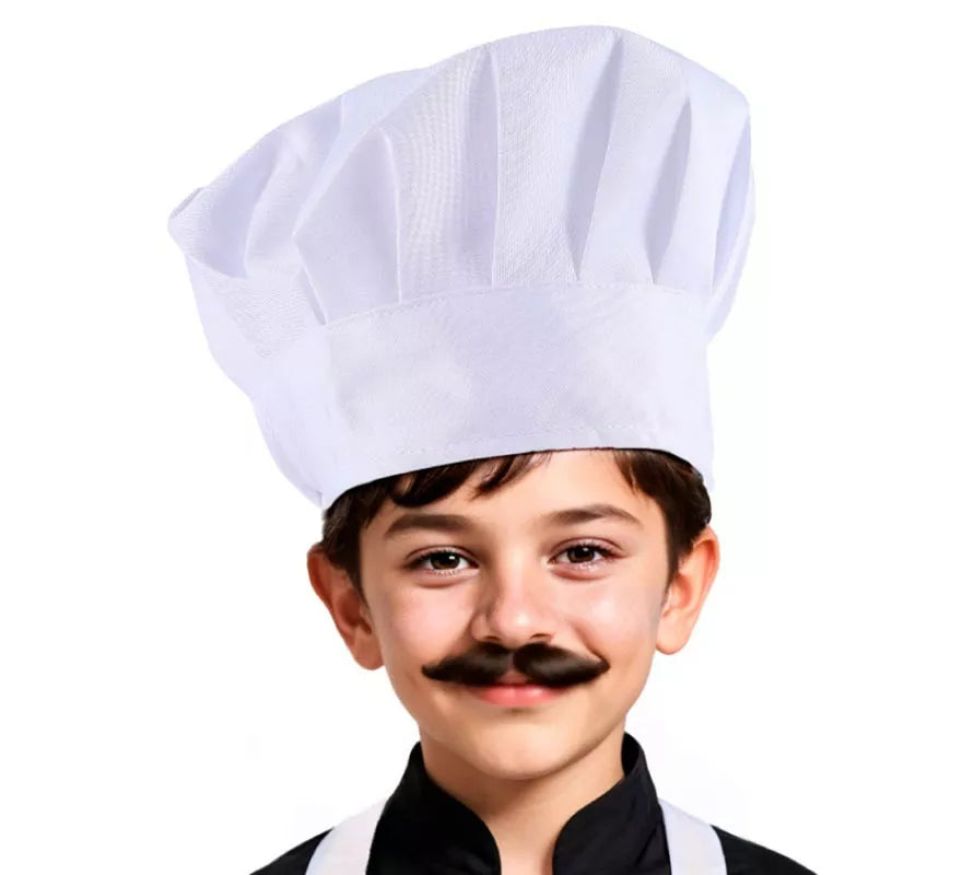 Gorro de Chef blanco clásico infantil