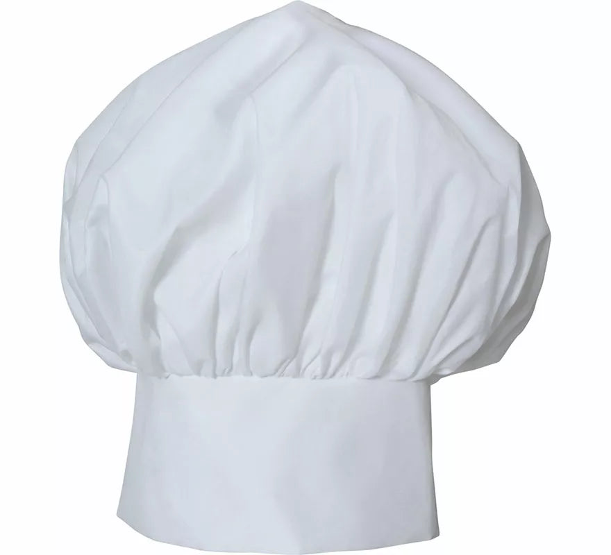 Gorro de Chef blanco grande adulto