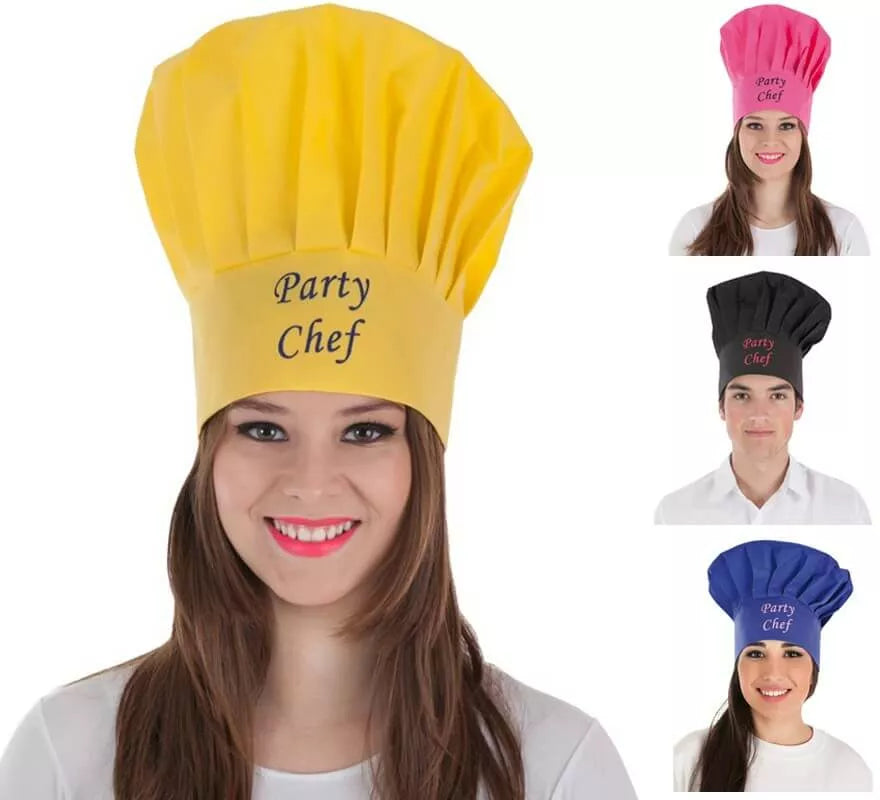 Translation missing: en.Gorro de Cocinero para adultos en 4 colores surtidos