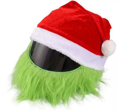 Christmas Grumpy Elf Hat for Full-Face Motorcycle Helmets