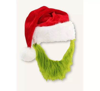 Gorro de Duende verde con Barba