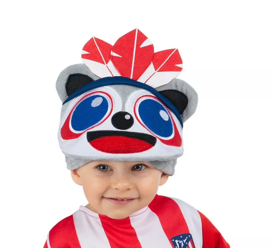 Translation missing: en.Gorro de Indi Atlético de Madrid rojo y blanco para bebé
