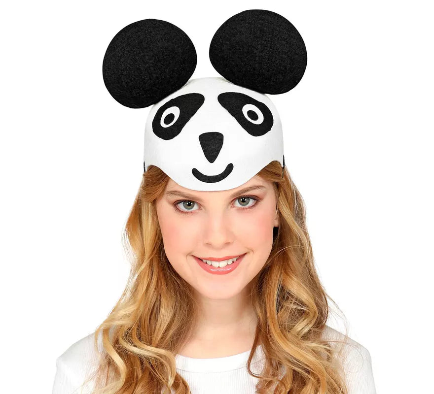 Translation missing: en.Gorro de Panda de Fieltro para niños