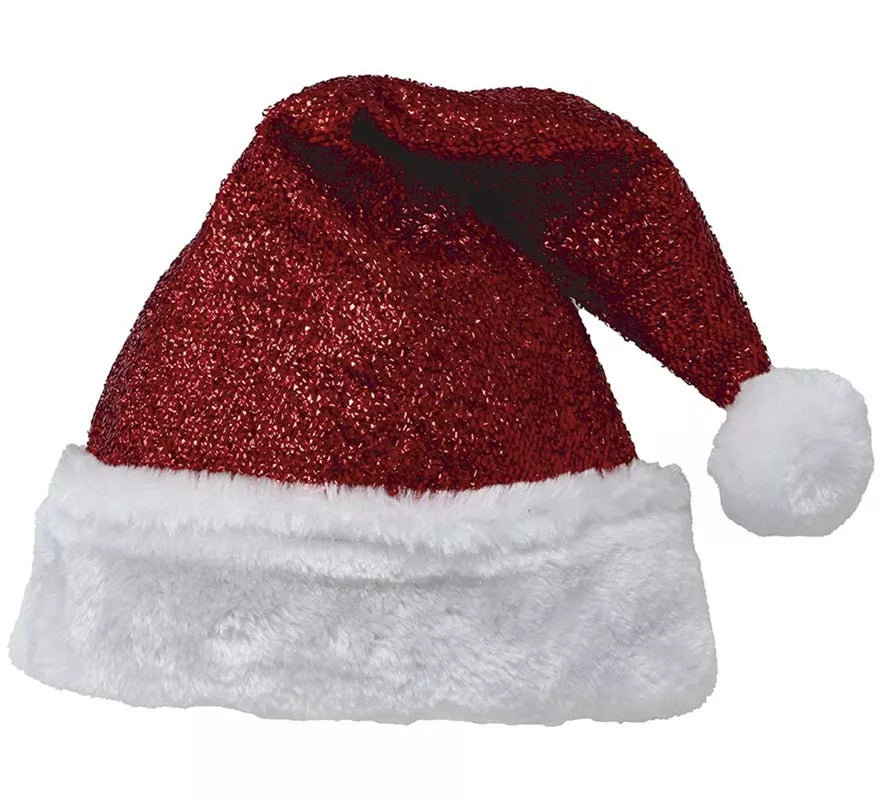 Translation missing: en.Gorro de Papá Noel brillante de lujo adulto
