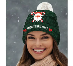Green Glitter Santa Hat