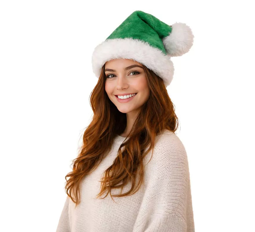 Translation missing: en.Gorro de Papá Noel de Terciopelo verde