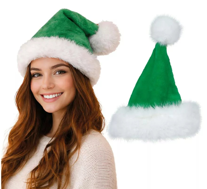 Translation missing: en.Gorro de Papá Noel de Terciopelo verde