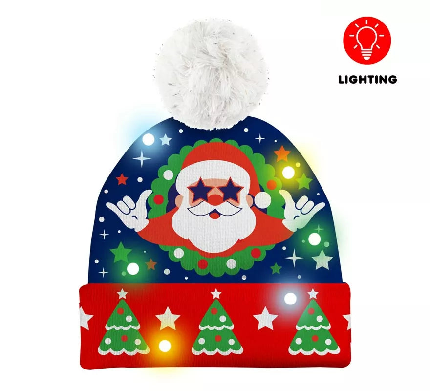 Translation missing: en.Gorro de Papá Noel Efecto Lana con Luz
