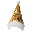Gorro de Papá Noel Lentejuelas reflejos Plata-Oro